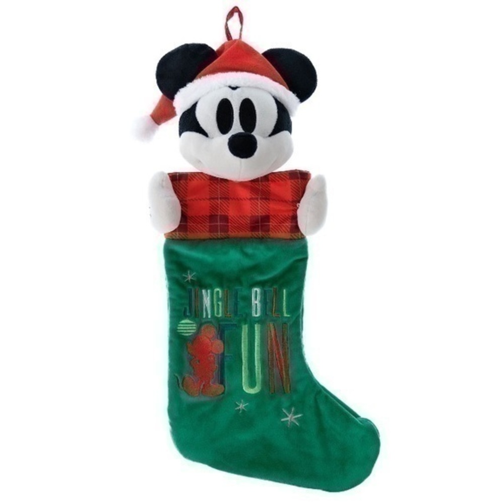 NWT. DISNEY Mickey Mouse 3D Plush 20” Christmas Stocking